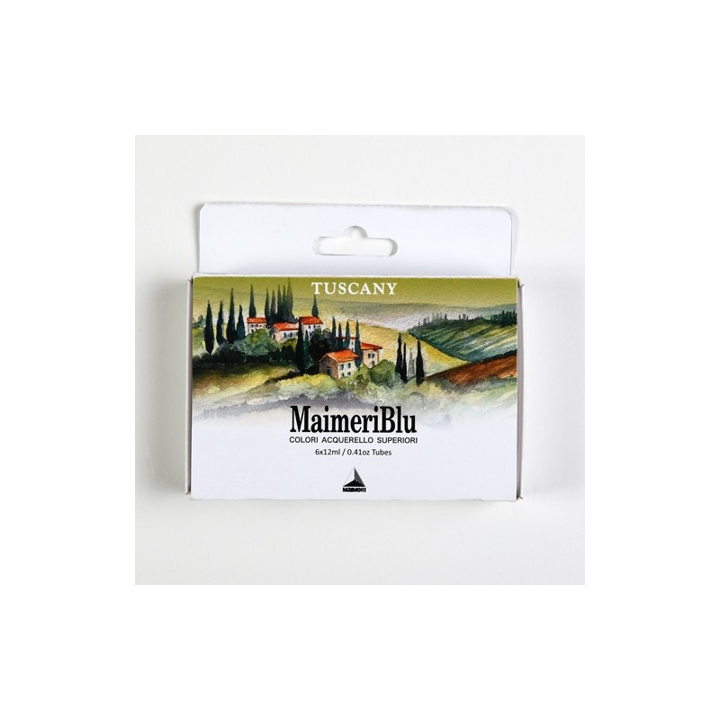 Material Bellas Artes - Pintura - Caja acuarelas MaimeriBlu Toscana, 6 tubos 12 ml ** | totenart.com