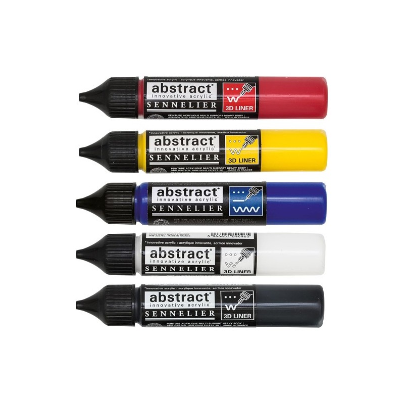 Material Bellas Artes - Pintura - Set Liners Heavy Body Abstract, 5 colores primarios, 27 ml Sennelier | totenart.com