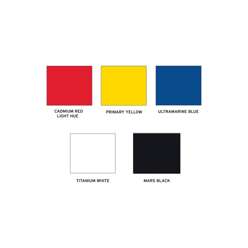 Material Bellas Artes - Pintura - Set Liners Heavy Body Abstract, 5 colores primarios, 27 ml Sennelier | totenart.com