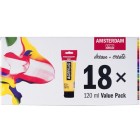 Material Bellas Artes - Pintura - Set Acrílico Amsterdam 18 colores (120 ml) | totenart.com