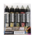 Material Bellas Artes - Pintura - Set Liners Heavy Body Abstract, 5 colores metalizados, 27 ml Sennelier ** | totenart.com