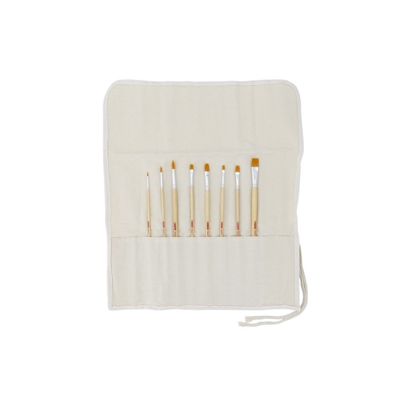 Material Bellas Artes - Pintura - Tubo 8 pinceles ArtCreation mango largo | totenart.com