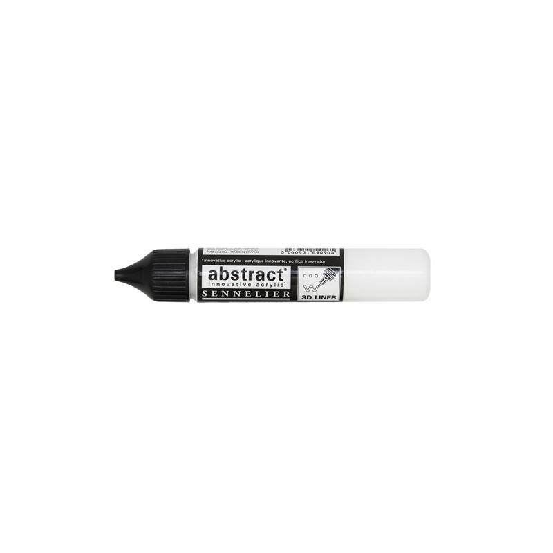 Material Bellas Artes – Pintura - Liner Abstract 116 blanco de titanio 27 ml, Sennelier | totenart.com