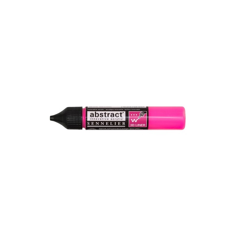 Material Bellas Artes – Pintura - Liner Abstract 654 rosa fluor 27 ml, Sennelier | totenart.com