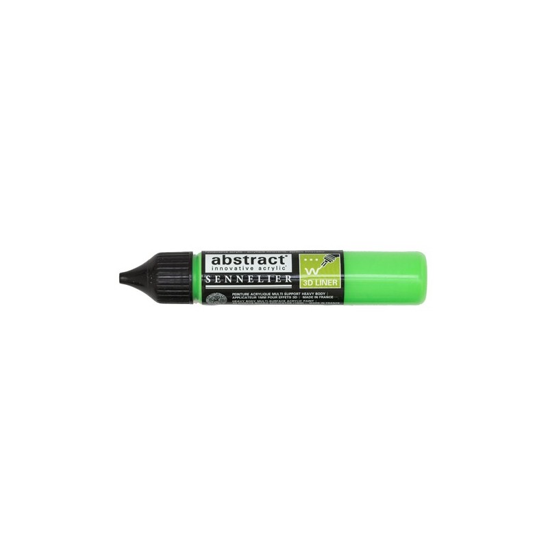 Material Bellas Artes – Pintura - Liner Abstract 895 verde fluor 27 ml, Sennelier | totenart.com