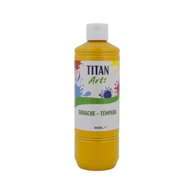 Material Bellas Artes - Pintura - Témpera Gouache Titan Arts Amarillo Indio, 500 ml | totenart.com