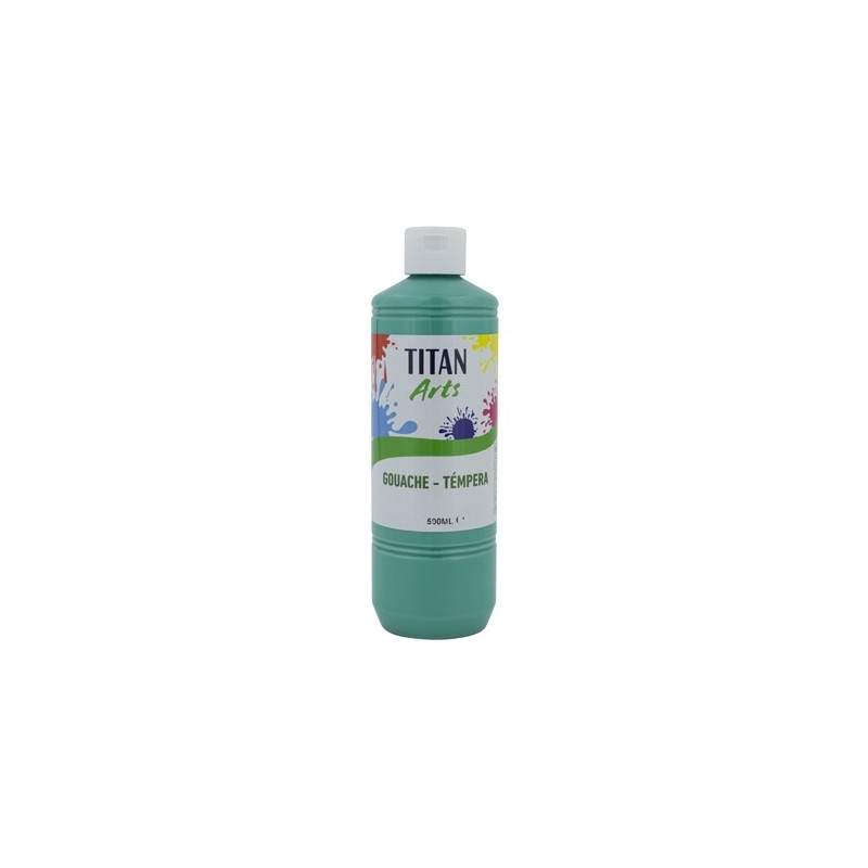 Material Bellas Artes - Pintura - Témpera Gouache Titan Arts Azul Turquesa, 500 ml | totenart.com