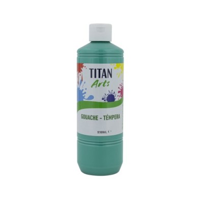 Material Bellas Artes - Pintura - Témpera Gouache Titan Arts Azul Turquesa, 500 ml | totenart.com