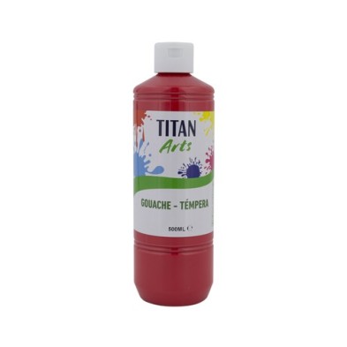 Material Bellas Artes - Pintura - Témpera Gouache Titan Arts Bermellón, 500 ml | totenart.com