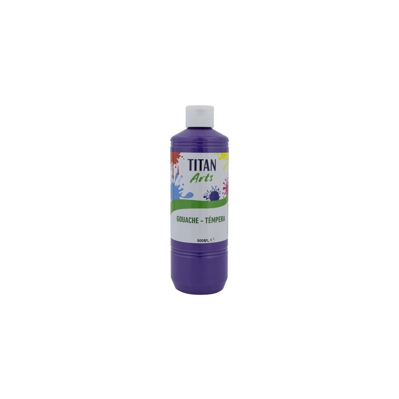 Material Bellas Artes - Pintura - Témpera Gouache Titan Arts Violeta, 500 ml | totenart.com