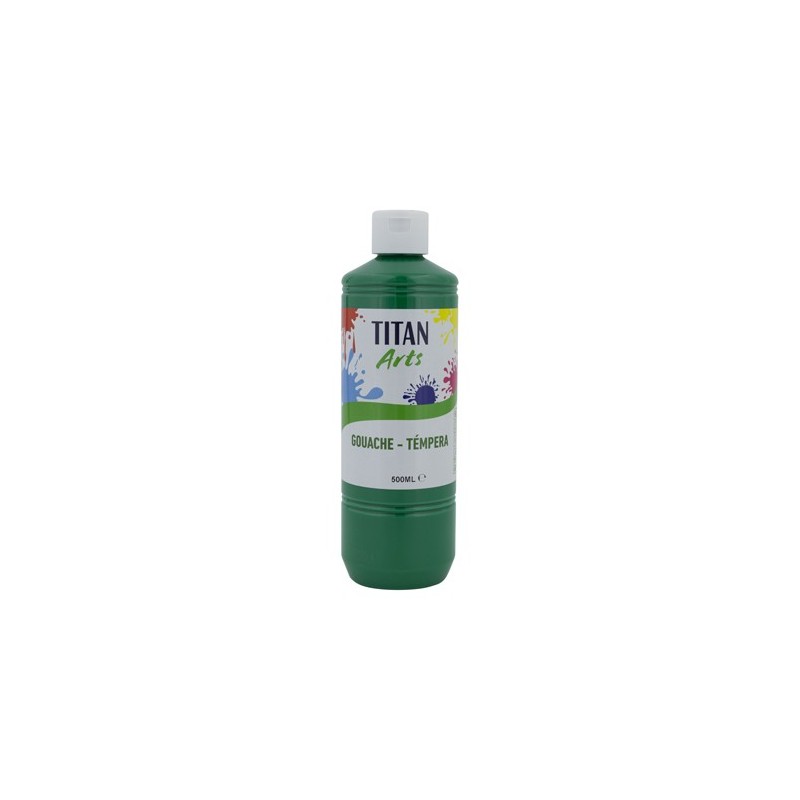 Material Bellas Artes - Pintura - Témpera Gouache Titan Arts Verde Oscuro, 500 ml | totenart.com