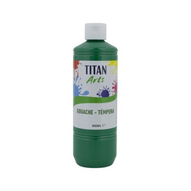 Material Bellas Artes - Pintura - Témpera Gouache Titan Arts Verde Oscuro, 500 ml | totenart.com