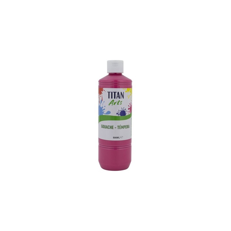 Material Bellas Artes - Pintura - Témpera Gouache Titan Arts Rosa, 500 ml | totenart.com