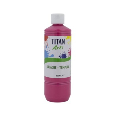 Material Bellas Artes - Pintura - Témpera Gouache Titan Arts Rosa, 500 ml | totenart.com