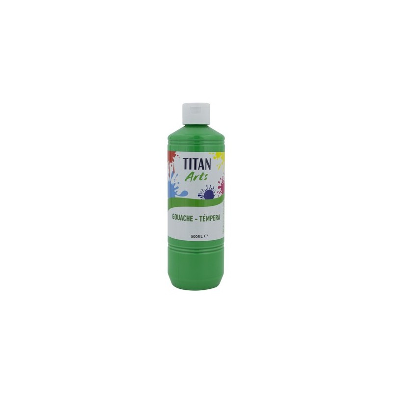 Material Bellas Artes - Pintura - Témpera Gouache Titan Arts Verde Claro, 500 ml | totenart.com