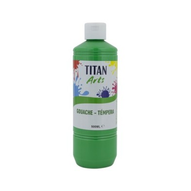 Material Bellas Artes - Pintura - Témpera Gouache Titan Arts Verde Claro, 500 ml | totenart.com