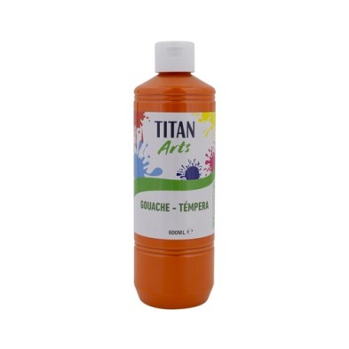 Material Bellas Artes - Pintura - Témpera Gouache Titan Arts Naranja, 500 ml | totenart.com