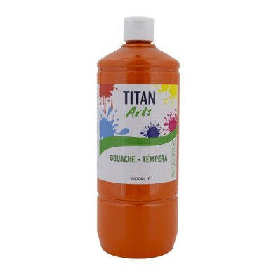 Material Bellas Artes - Pintura - Témpera Gouache Titan Arts Naranja, 1 L | totenart.com
