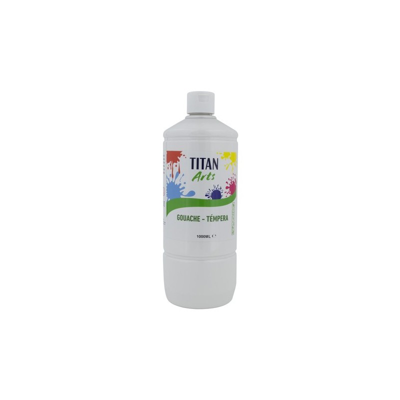 Material Bellas Artes - Pintura - Témpera Gouache Titan Arts Blanco, 1 L | totenart.com