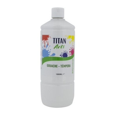 Material Bellas Artes - Pintura - Témpera Gouache Titan Arts Blanco, 1 L | totenart.com