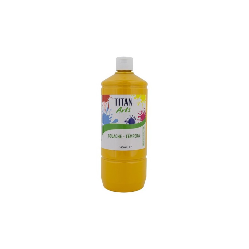 Material Bellas Artes - Pintura - Témpera Gouache Titan Arts Amarillo Indio, 1 L | totenart.com