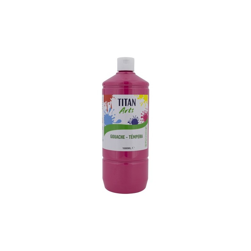 Material Bellas Artes - Pintura - Témpera Gouache Titan Arts Rosa, 1 L | totenart.com