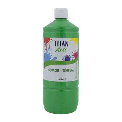 Material Bellas Artes - Pintura - Témpera Gouache Titan Arts Verde Claro, 1 L | totenart.com