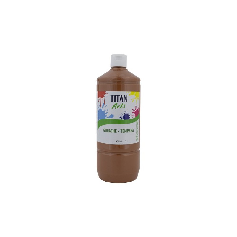 Material Bellas Artes - Pintura - Témpera Gouache Titan Arts Marrón Claro, 1 L | totenart.com