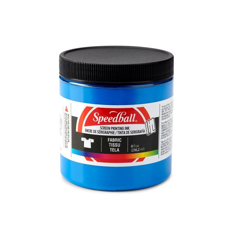 Material Bellas Artes-Serigrafia-Tinta serigrafia al agua Azul 236 ml. Speedball