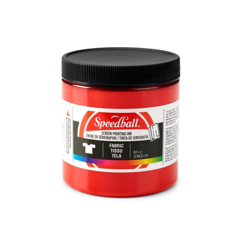 Material Bellas Artes-Serigrafia-Tinta serigrafia al agua Rojo 236 ml. Speedball