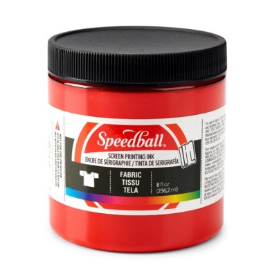 Material Bellas Artes-Serigrafia-Tinta serigrafia al agua Rojo 236 ml. Speedball
