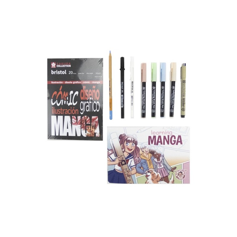 Material Bellas Artes – pintura-y-dibujo - Kit para dibujar Manga | totenart.com