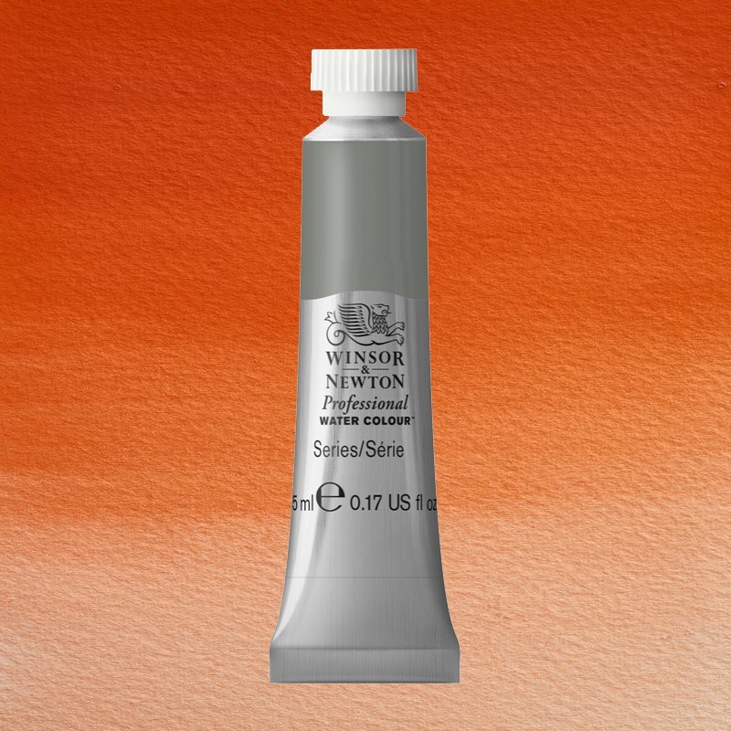 Material Bellas Artes - Pintura - Acuarela Profesional Winsor & Newton color naranja Fields 418 (5 ml) S2 | totenart.com