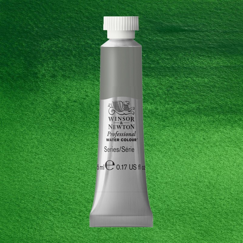 Material Bellas Artes - Pintura - Acuarela Profesional Winsor & Newton color verde cinabrio 420 (5 ml) S2 | totenart.com