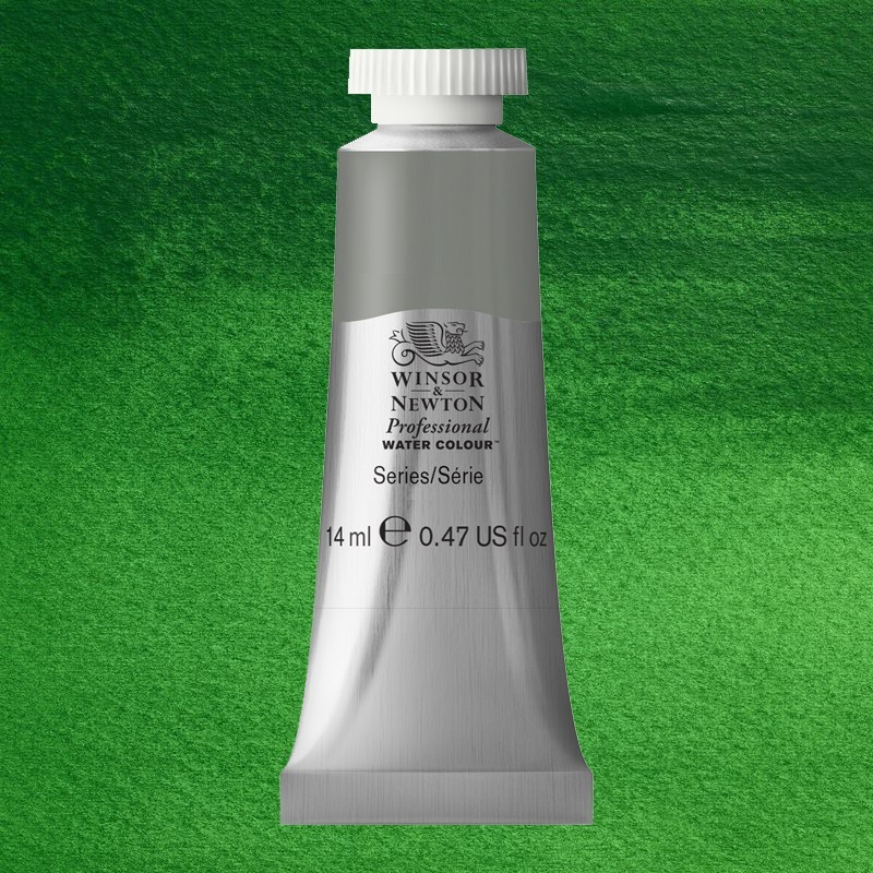 Material Bellas Artes - Pintura - Acuarela Profesional Winsor & Newton color verde cinabrio 420 (14 ml) S2 | totenart.com
