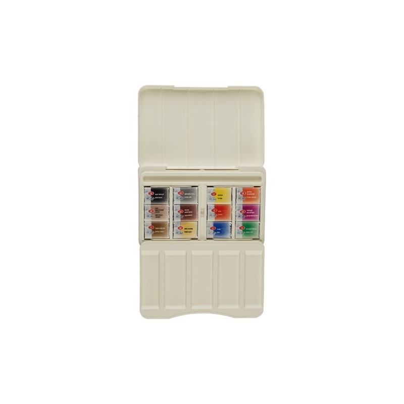 Material Bellas Artes - Pintura - Set acuarela 12 godets Animalistics, White Nights | totenart.com