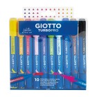 Material Bellas Artes - Pintura - Giotto Turbo PRO Colores Clásicos Blíster 10 rotuladores | totenart.com