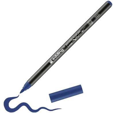 Material Bellas Artes - Pintura - Rotulador para porcelana punta pincel Edding 4200 Azul Acero | totenart.com