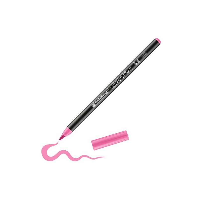 Material Bellas Artes - Pintura - Rotulador para porcelana punta pincel Edding 4200 Rosa | totenart.com