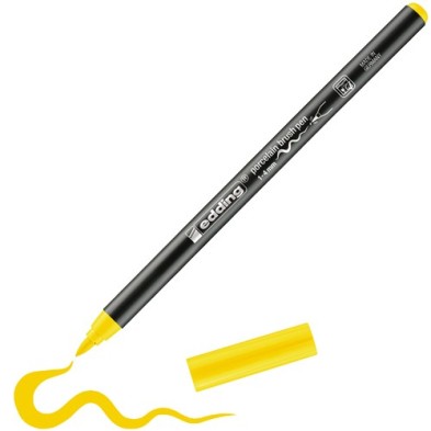 Material Bellas Artes - Pintura - Rotulador para porcelana punta pincel Edding 4200 Amarillo | totenart.com