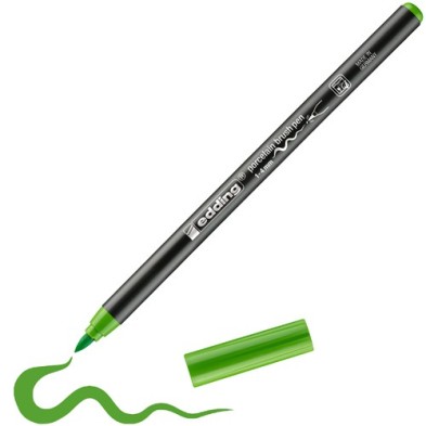 Material Bellas Artes - Pintura - Rotulador para porcelana punta pincel Edding 4200 Verde Claro | totenart.com