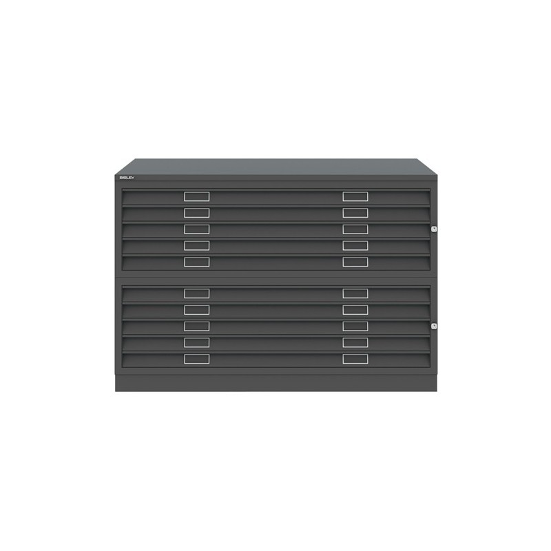 Material Bellas Artes - Maquinaria - Archivador Horizontal 10 cajones Acero, A0 (con tapa y base) | totenart.com