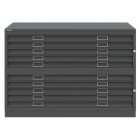 Material Bellas Artes - Maquinaria - Archivador Horizontal 10 cajones Acero, A0 (con tapa y base) | totenart.com