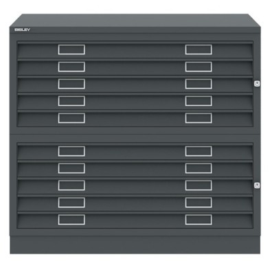 Material Bellas Artes - Maquinaria - Archivador Horizontal 10 cajones Acero, A1 (con tapa y base) | totenart.com