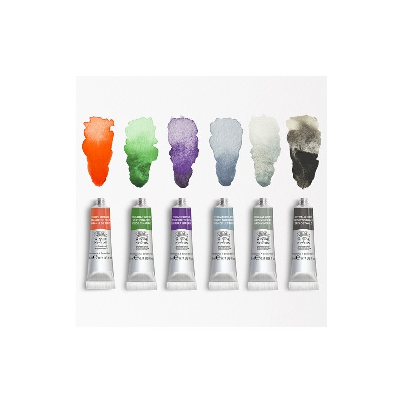 Material Bellas Artes - Pintura - Set de acuarelas Revival Winsor and Newton Profesional, 6 tubos 5 ml. | totenart.com