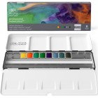 Material Bellas Artes - Pintura - Caja acuarelas Revival Winsor and Newton Profesional, 8 medios godets | totenart.com