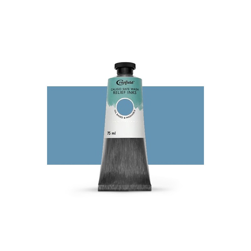 Material Bellas Artes – Xilografia - Tinta Xilografia Azul polvo, 75 ml., Caligo | totenart.com