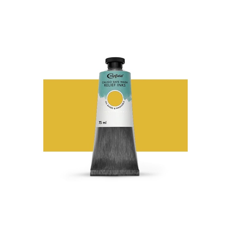 Material Bellas Artes – Xilografia - Tinta Xilografia Amarillo mostaza, 75 ml., Caligo | totenart.com