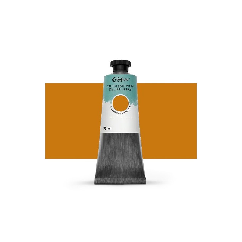 Material Bellas Artes – Xilografia - Tinta Xilografia Ocre amarillo, 75 ml., Caligo | totenart.com