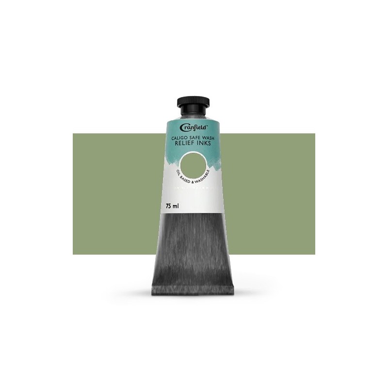 Material Bellas Artes – Xilografia - Tinta Xilografia Verde salvia, 75 ml., Caligo | totenart.com